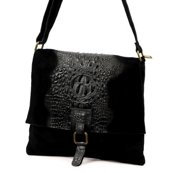 Kožená kabelka Luka čierna KZ2260232