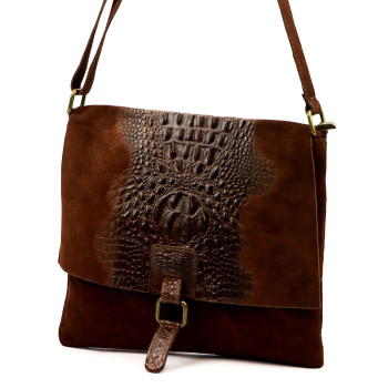 Kožená kabelka Luka hnedá KZ2260233