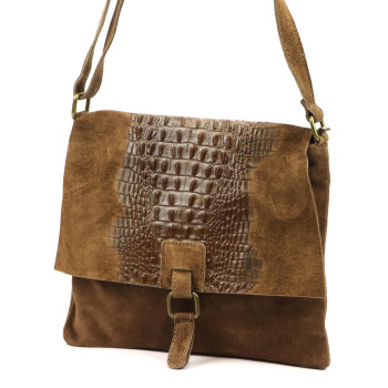 Kožená kabelka Luka hnedá KZ2260234