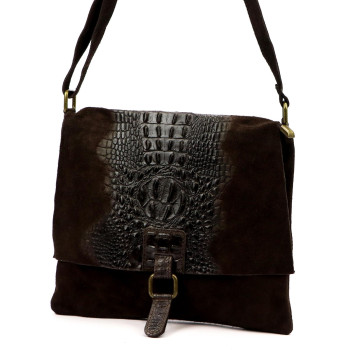 Kožená kabelka Luka hnedá KZ2260235