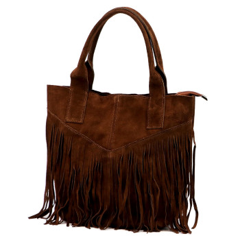 Kožená kabelka Luka hnedá KZ2260237