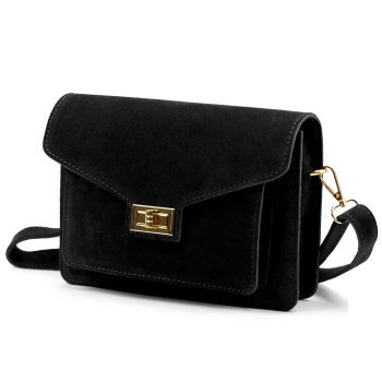 Kožená kabelka Luka čierna KZ2260083