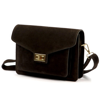 Kožená kabelka Luka hnedá KZ2260110