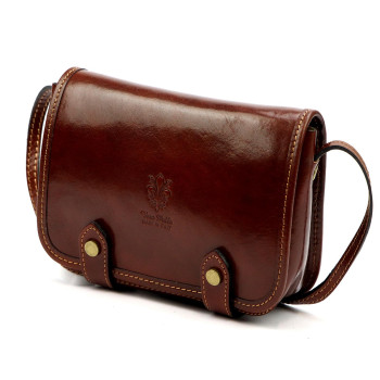 Kožená kabelka Florence hnedá KZ2260213