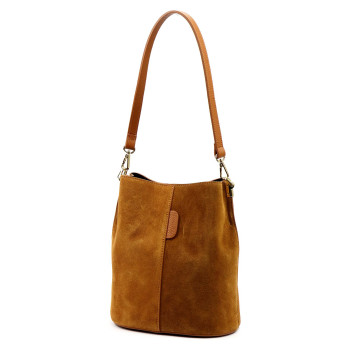 Kožená kabelka Luka hnedá KZ2258299