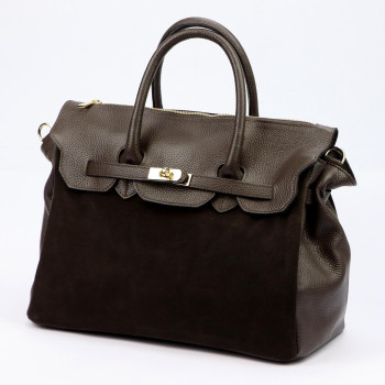 Kožená kabelka Camilla hnedá KZ2260250