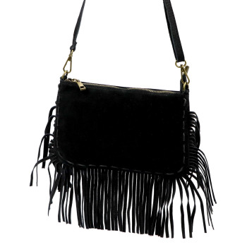 Kožená kabelka Luka čierna KZ2259322