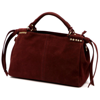 Kožená kabelka Camilla vínová KZ2260351