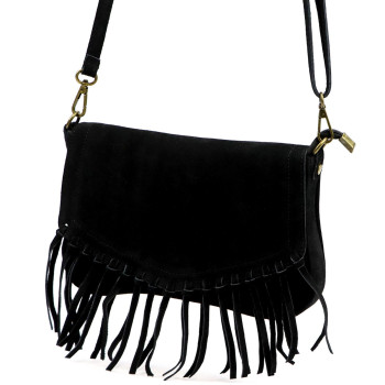 Kožená kabelka Luka čierna KZ2259324