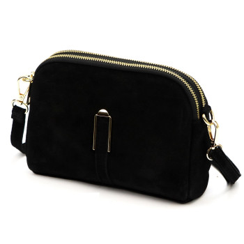 Kožená kabelka Luka čierna KZ2259321