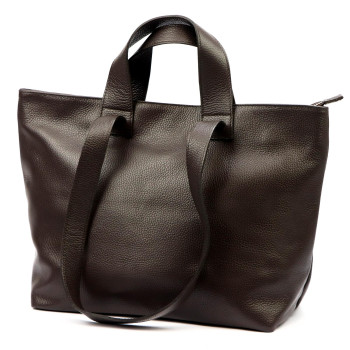 Kožená kabelka Luka hnedá KZ2259380