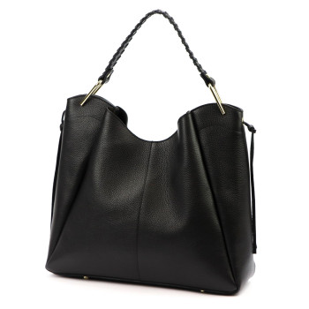 Kožená kabelka Luka čierna KZ2260366