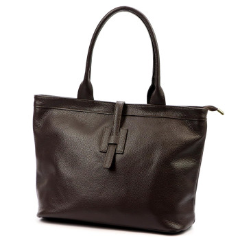 Kožená kabelka Luka hnedá KZ2260374