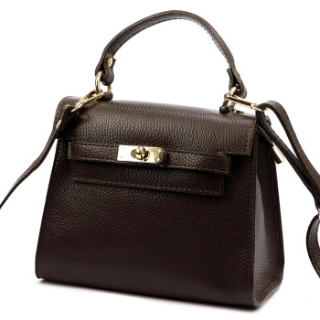 Kožená kabelka Luka hnedá KZ2260163