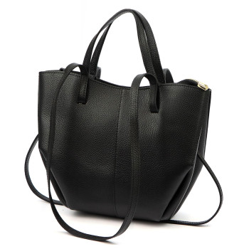 Kožená kabelka Luka čierna KZ2258725