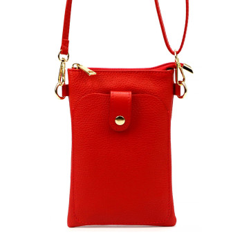 Kožená kabelka Luka červená KZ2260471