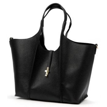 Kožená kabelka Luka čierna KZ2260622