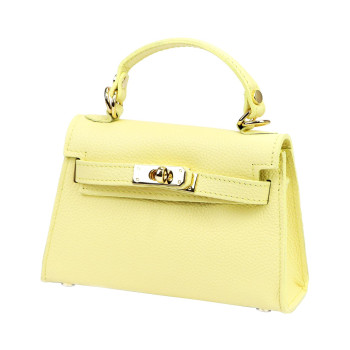 Kožená kabelka Luka žltá KZ2260765