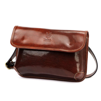 Kožená kabelka Florence hnedá KZ2260780