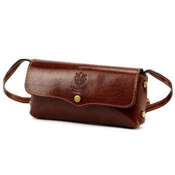 Kožená kabelka Florence hnedá KZ2260782