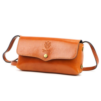 Kožená kabelka Florence hnedá KZ2260785