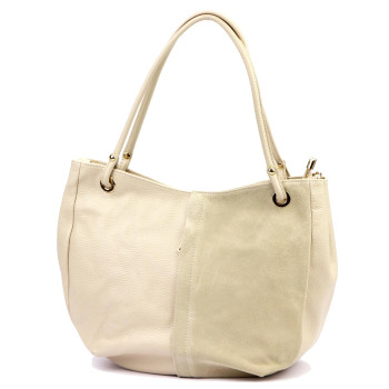 Kožená kabelka Luka béžová KZ2260900