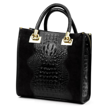 Kožená kabelka Luka čierna KZ2260167