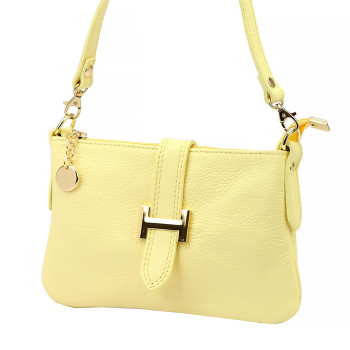Kožená kabelka Luka žltá KZ2260856