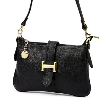 Kožená kabelka Luka čierna KZ2260858