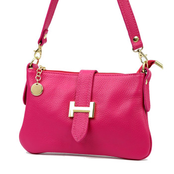 Kožená kabelka Luka fuchsiová KZ2260860