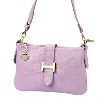 Kožená kabelka Luka fialová KZ2260862