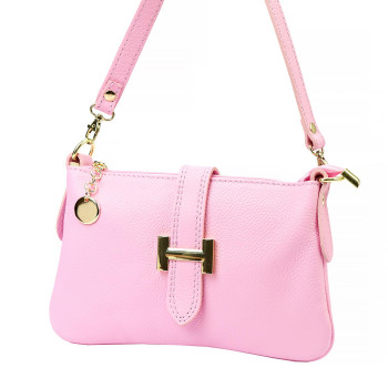 Kožená kabelka Luka ružová KZ2260863