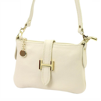 Kožená kabelka Luka béžová KZ2260864