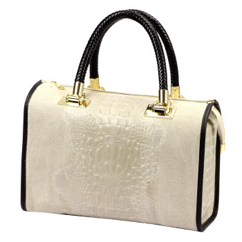 Kožená kabelka Luka béžová KZ2261028