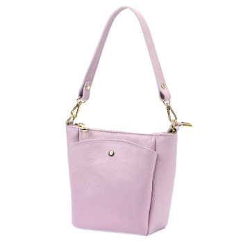 Kožená kabelka Luka fialová  KZ2260910