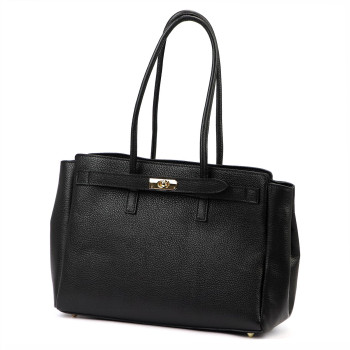 Kožená kabelka Camilla čierna KZ2260992