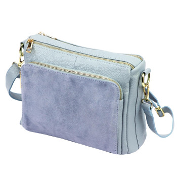 Kožená kabelka Luka modrá KZ2260887