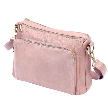 Kožená kabelka Luka ružová KZ2260889