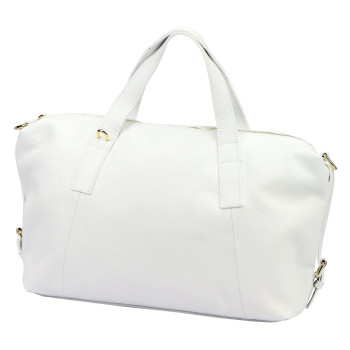 Kožená kabelka Luka biela KZ2260982