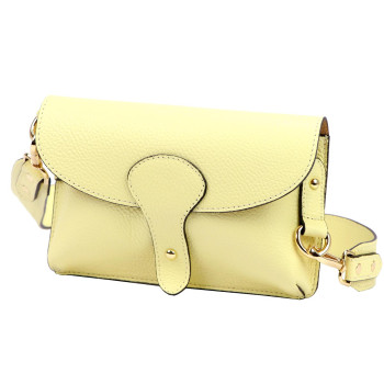 Kožená kabelka Luka žltá KZ2261085