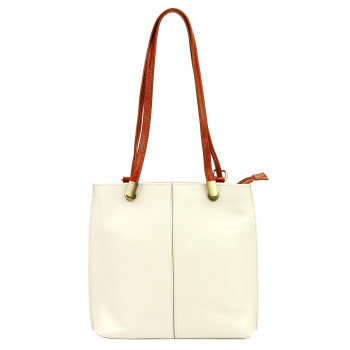 Kožená kabelka Florence krémovo béžová KZ2261319