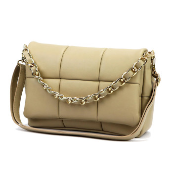 Kožená kabelka Camilla béžová KZ2261216