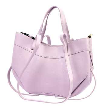 Kožená kabelka Luka fialová KZ2261321