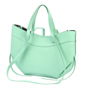 Kožená kabelka Luka zelená KZ2261322