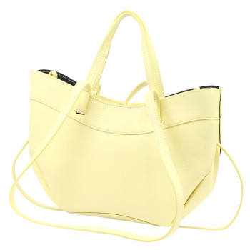 Kožená kabelka Luka žltá KZ2261325