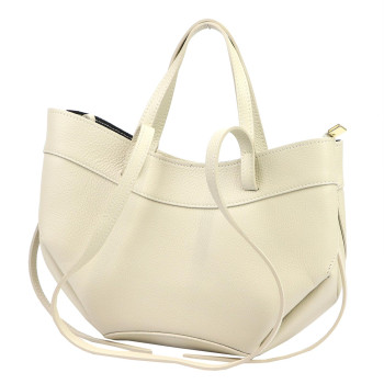 Kožená kabelka Luka béžová KZ2261326