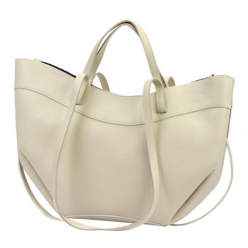 Kožená kabelka Luka béžová KZ2261328