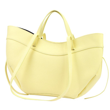 Kožená kabelka Luka žltá KZ2261329