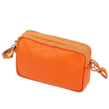 Kožená kabelka Luka oranžová KZ2261106