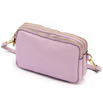 Kožená kabelka Luka fialová  KZ2261108